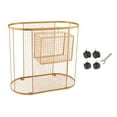 thumbnail image 2 of Luzkey Yoga Mat Storage Rack Basket with Wheels, Workout Equipment Home Gym Storage Rack for Dumbbell, Kettlebells, Resistance Bands Gold, 2 of 8