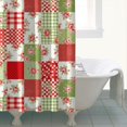 thumbnail image 4 of Pioneer Flower Floral Print Pattern Shower Curtain 72"x72", Bathroom Decorative Shower Curtain Set with 12 Hooks, Waterproof Washable, 4 of 6