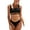 Black, variant on Charmo Sporty Bikini Swimsuits for Women Push Up Bathing Suit 2 Piece High Cut bikini