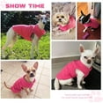 thumbnail image 4 of 1Pcs Small Dog Sweater Cat Fleece Vest Soft Dog Jacket with Leash O-Ring Fall Winter Warm Pet Pullover Coat Puppy Clothes for Small Dogs Cats Chihuahua Apparel Shih Tzu Costume, 4 of 8