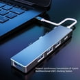 thumbnail image 3 of Hub USB C, Tipo C Hub, 5 Interfaces Portátiles Compactas Ampliamente Compatibles Para Teléfono, 3 of 8