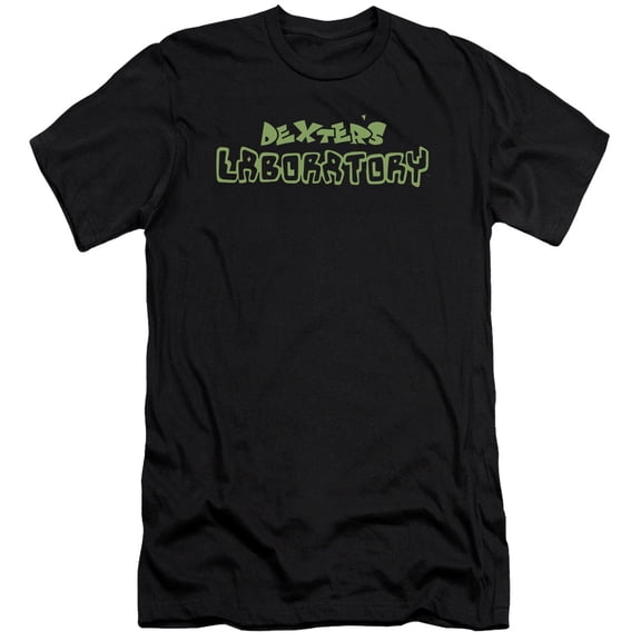 Dexter's Laboratory Dexter's Logo S/S Adult 30/1 T-Shirt Black