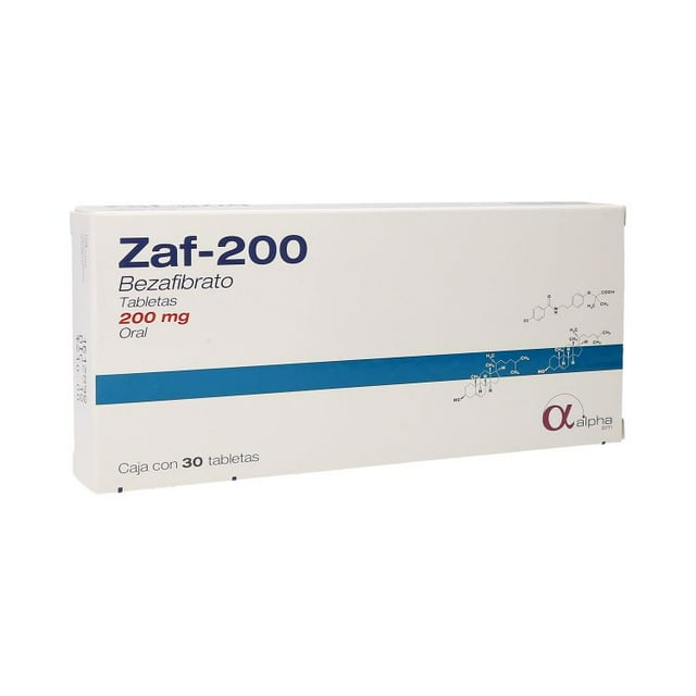 Zaf tabletas 30 piezas de 200 mg c/u