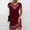 Wine, variant on Aloohaidyvio Dresses Plus Size,Womens Fashion Comfortable Casual Ethnic Short Sleeve Round Neck Print Dress