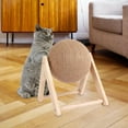 thumbnail image 4 of lionlar Wooden Cat Scratching Ball Protection Funny Wear-Resistant Sisal Rope Interactive Training Toy Pet Supplies Triangle Frame Design L, 4 of 9