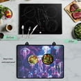 thumbnail image 4 of Xoenoiee Jellyfish Print Stove Top Cover Mat, 29.18"x20.96" Silicone Electric Stove Top Protector, Heat Resistant Glass Cooktop Cover, Kitchen Range Covers for Electric Stove, Dish Drying Mat, 4 of 7