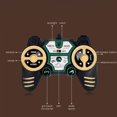 thumbnail image 4 of HLONK Remote Control Tank  2.4GHz RC Tank with Sound & LED Lights  Water Bombs  Army Tank Toys for  and Kid  60 Minutes Playing Times  Fring Water Bombs & Target  Army Green, 4 of 8