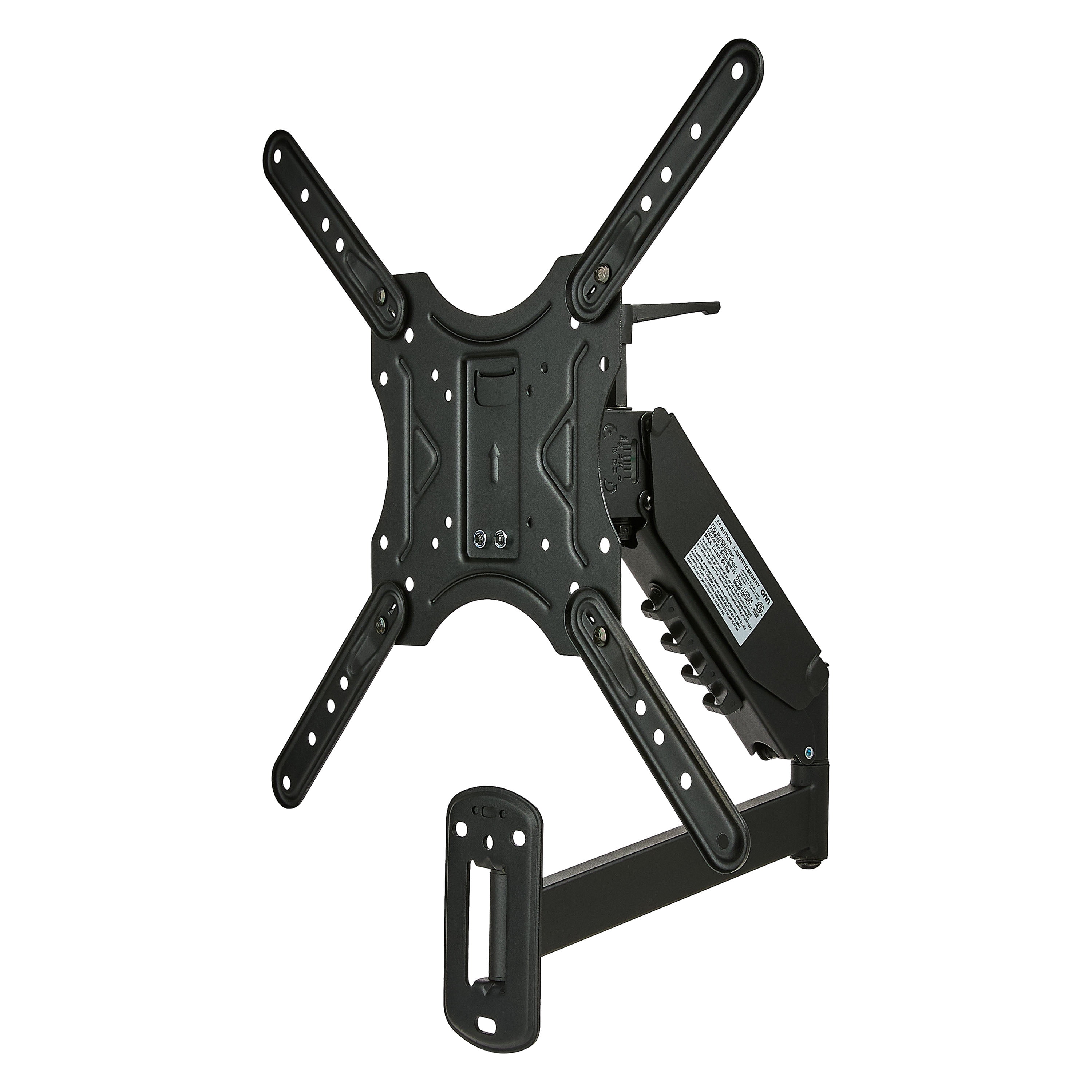 onn Spring Assisted Full Motion Mount for 24" to 65" TVs, ETL Listed, Holds upto 66 lbs