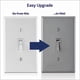 thumbnail image 2 of Interruptor de intensidad Leviton Toggle Slide TSL06-1LG para bombillas LED, 2 of 7