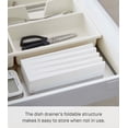 thumbnail image 3 of Yamazaki Home Folding Dish Drainer Mat and Trivet, White, Silicone, Collapsible, No Assembly, 3 of 7