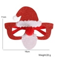thumbnail image 2 of hirigin 1/12 Pcs Christmas Glasses, Snowman Santa Hat Glitter Party Glasses Frames Eyeglasses for Christmas Parties, 2 of 8