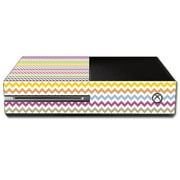 MightySkins MIXBONE-Rainbow Chevron Skin Decal Wrap for Microsoft Xbox One Console Sticker - Rainbow Chevron
