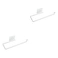 thumbnail image 1 of Portarrollos de papel de cocina Injueey Soporte de pared plástico 2piezas Blanco, 1 of 6