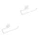 thumbnail image 4 of Ounissouiy Soporte de papel de cocina estante autoadhesivo de montaje en pared de plástico sin perforaciones para el hogar estante colgante Blanco 2piezas, 4 of 6