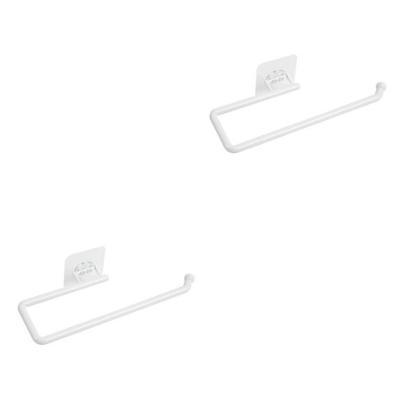 Soporte de almacenamiento de papel de cocina Yuarrent 2piezas Blanco