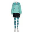 thumbnail image 1 of Wreck-It Ralph 2 Cosplay Hoodie Outfit With Skirt And Leggings Vanellope Von Schweetz Costume For Women 26s, 1 of 4