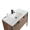 thumbnail image 4 of Fine Fixtures  Oakville Bathroom Vanity  with White Ceramic Sink Walnut Ebony - Black Hardware 42 Inch, 4 of 8