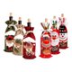 thumbnail image 2 of Funda para botella de vino de Navidad, adornos navideños para el hogar, adorno navideño 2024, decoración de mesa navideña, regalo de Año Nuevo 2025, 2 of 5