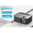 thumbnail image 2 of yeacher Projecteur Portable HD LED Mini avec Résolution 1080P, Lecture USB, et Haut-Parleur Intégré pour Divertissement à Domicile - Argent (Version US), 2 of 4