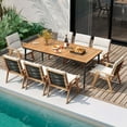 thumbnail image 4 of Costway 79" Outdoor Dining Table for 8 Acacia Wood Patio Table with 1.9" Umbrella Hole, 4 of 10
