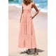 thumbnail image 3 of Vestido PRETTYGARDEN Maxi Rosa Claro Cuello Cuadrado XXL, 3 of 8