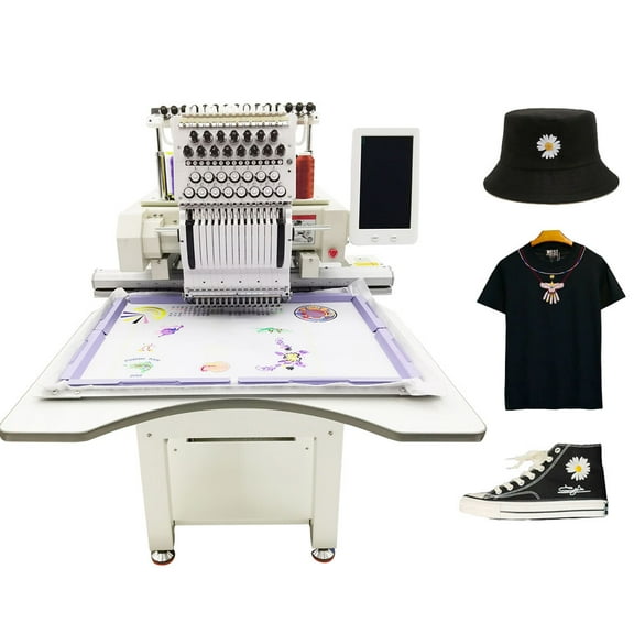 15.7" * 23.6" Commercial Automatic Embroidery Machine 15 Needle Single-Head Embroidery Machine