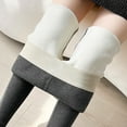 thumbnail image 5 of ManxiVoo Leggings for Women Fleece Lined Leggings Women High Waisted Thick Warm Soft Pants Thermal Casual Reg & Plus Size Fleece Lined Leggings Dark Gray2 M, 5 of 9