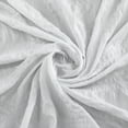 thumbnail image 4 of Dainty Home Crinkle White Plaid Textured Embossed Weaved Plaid Designed Fabric Shower Curtain 70"W x 72"L, 4 of 5