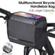 thumbnail image 3 of Bolsa de bicicleta 4.5L Bolsa de ciclismo de gran capacidad Portabicicletas impermeable TPU Soporte para teléfono móvil Bicicleta de montaña Bolsa de marco delantero de bicicleta para teléfono celular, 3 of 7