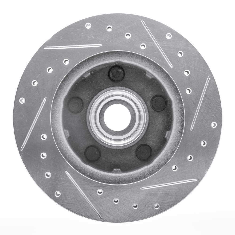 Dynamic Friction Company 631-54110L DFC Brake Rotor - Drilled And Slotted - Silver