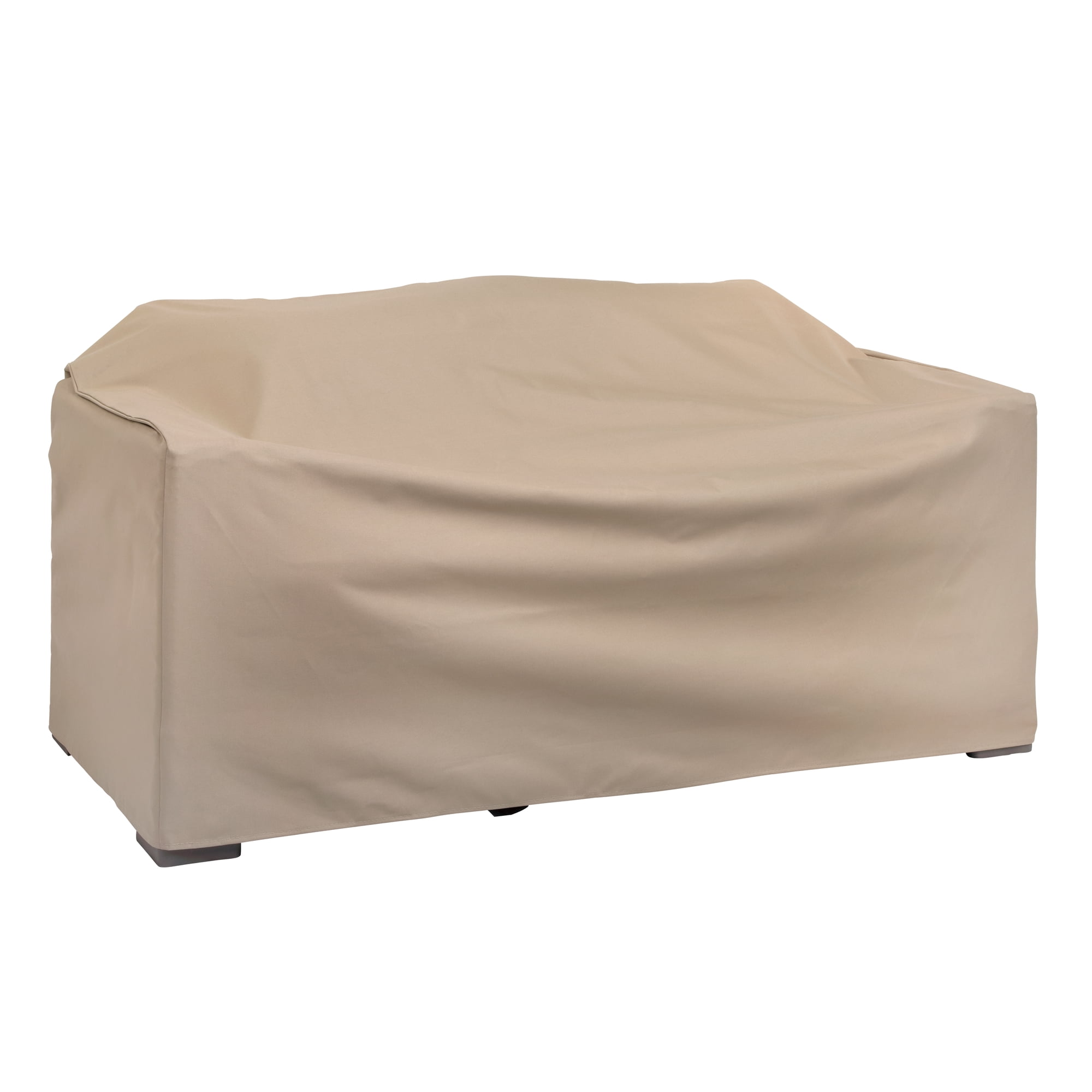 Modern Leisure Basics Outdoor Patio Loveseat Cover, 55"L x 33"W x 38"H, Khaki