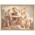 thumbnail image 2 of Jacob de Wit 14x12 Black Ornate Wood Framed Double Matted Museum Art Print Titled: Apollo and Thetis (Early 18th Century), 2 of 5