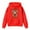 Red, variant on Girls Hoodies Sweatshirts Children's Printed Crew-Neck Long-Sleeved Hooded Sweatshirt Autumn And Winter Casual Coat Black 3 Years-4 Years