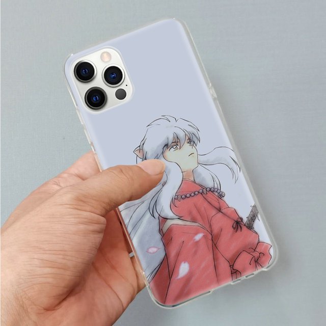 OTS98 Inuyasha Funda Blanda Transparente Compatible Con Motorola Moto Edge 30 Neo E13 E22 E22i G52 G42 G32 G23 G22