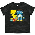 thumbnail image 3 of Inktastic 3rd Birthday Robot Boys or Girls Toddler T-Shirt, 3 of 5