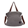 thumbnail image 1 of Bolso bandolera de lona para mujer, bolso de lona artístico de moda para el tiempo libre Gris claro, 1 of 5