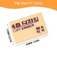 thumbnail image 3 of 4B Pencil Eraser, 1.02X0.67 inch Rectangular Rubber Eraser, Smudge‑Resistant Art Eraser, Clean Wipe Sketch Eraser, Non‑Residue Drawing Eraser, Soft Graphite Eraser for Drafting and Sketching, 3 of 7