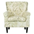 thumbnail image 2 of SAFAVIEH Hazina Contemporary Floral Fully Upholstered Club Chair, Green, 2 of 7