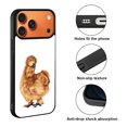 thumbnail image 2 of WIRESTER Shockproof Soft Rubber Cover Case for Apple iPhone 17 Pro Max 6.9" 2025, Brown Silkie Chicken, 2 of 5