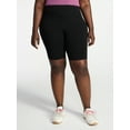thumbnail image 3 of Terra & Sky Women's Plus Size Bike Shorts with Pocket, Sizes 0X-5X, 3 of 3