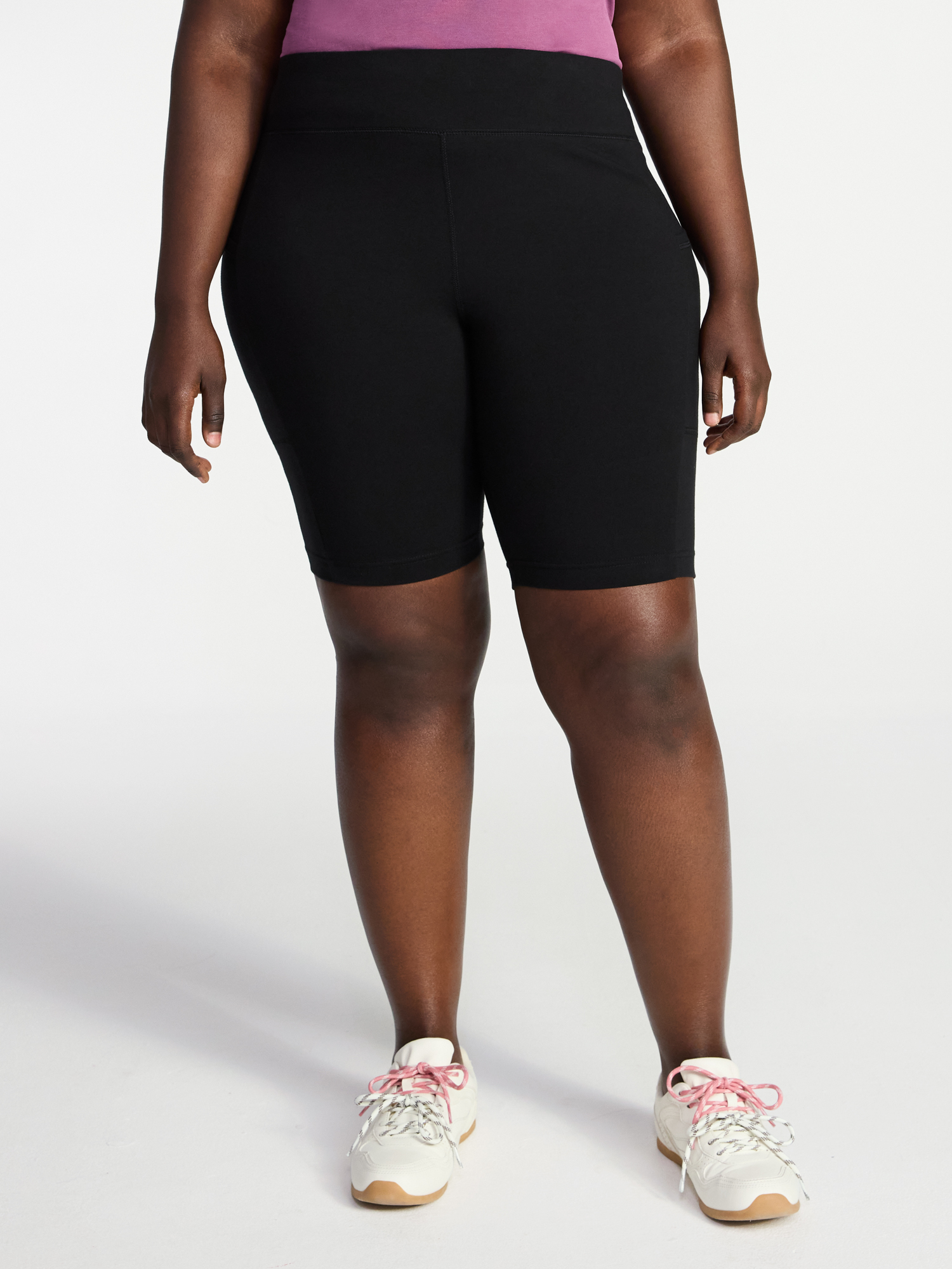 Terra & Sky Women's Plus Bike Short with Pocket, Sizes 0X-5X