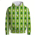 thumbnail image 4 of IWRICH Men's Shamrock Printed Hoodies St. Patrick's Hooded Sweatshirts Casual Fall Tees with Pocket 05-Army Green XL, 4 of 4
