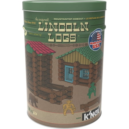 LINCOLN LOGS Mountaintop Hideout Tin - 138 Pieces