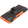 thumbnail image 5 of Case for Samsung Galaxy A03S, Tyre Pattern Design Hybrid TPU+PC Material Double Layer Protection Shockproof Cover with Kickstand Phone Case for Samsung Galaxy A03S XC Orange, 5 of 7