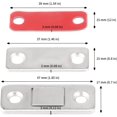thumbnail image 2 of JESOT, Magnetic Adhesive Door Catch Ultra Thin Stainless Steel 20 Set Pack, 2 of 5