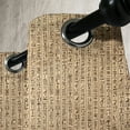 thumbnail image 4 of Ambesonne Egyptian Grommet Curtain, Ancinet Hieroglyphs, 50" x 54", Sand Brown Black, 4 of 6