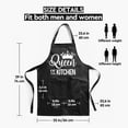 thumbnail image 2 of Cooking Aprons for Women with 2 Pockets,Baking Cute Apron,Kiss The Cook And Bring Me A Wine, Mothers Day, 2 of 6