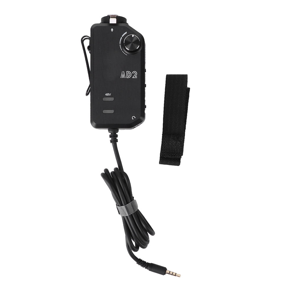 Tanke LinkFlex AD2 XLR/6.35mm to Camera Mobile Phone Audio Front Amplifier Converter Black 