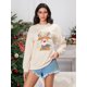 thumbnail image 3 of 2025 Nuevas sudaderas navideñas para mujer, jerseys de cuello redondo con estampado de ciervos, tops casuales de manga larga para otoño e invierno, ropa de calle, 3 of 4