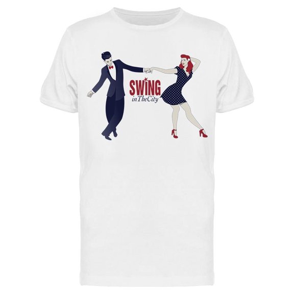 Swing Styled Dance Couple Tee Men's -Image by Shutterstock